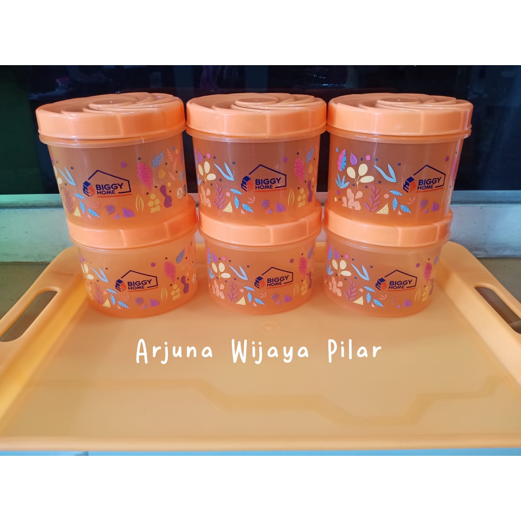 Toples kue 7 in 1, toples 6 nampan 1 +Bubblewrap