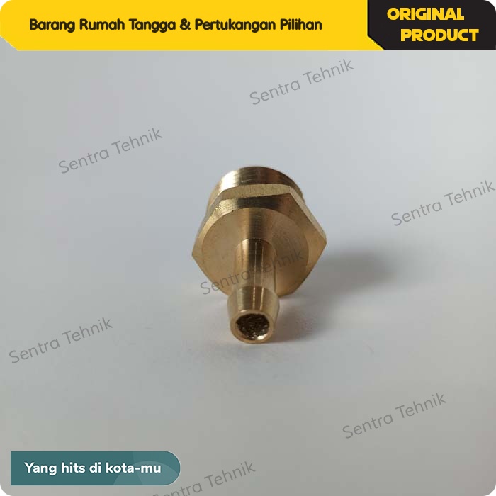 Nepel Kuningan Kran Setrika Uap Boiler Nepel Selang Setrika Uap 1/2&quot;