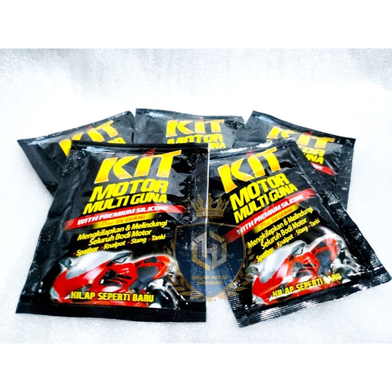 Kit sachet pengkilap motor 25ml Penggilap motor multiguna Kit motor multiguna