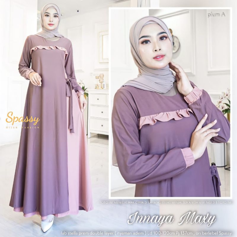 SPASSY DRESS MUSLIM WANITA INNAYA MAXY