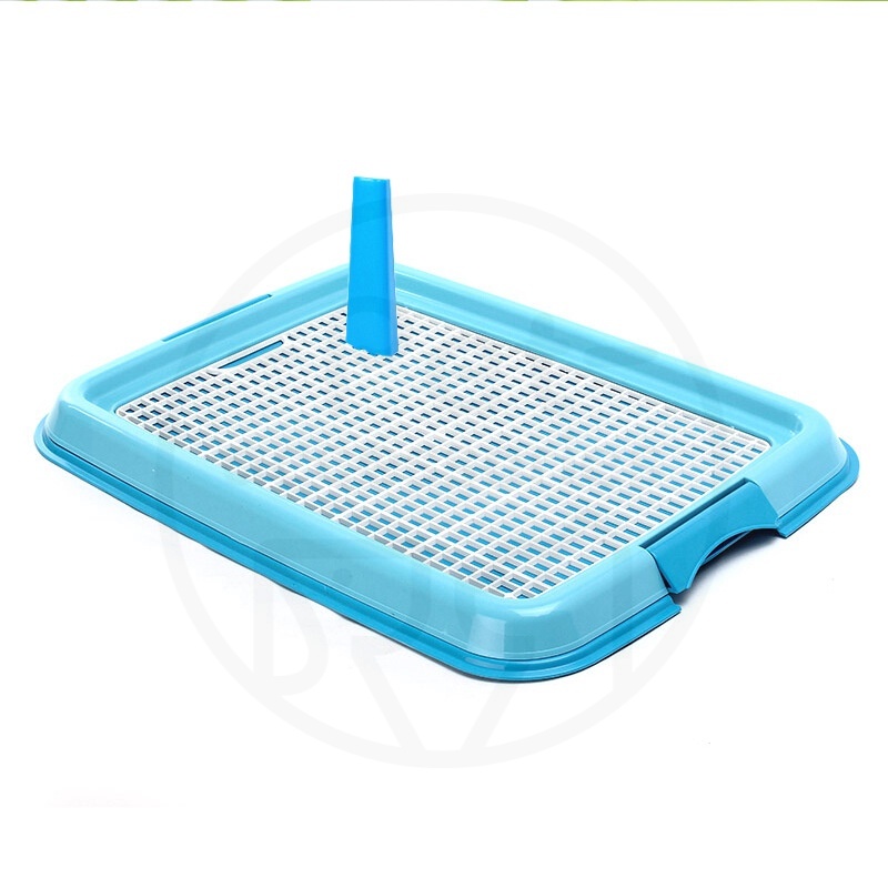 Pet Toilet Training Tray Pee Pad tipe datar anti licin gampang cuci dengan bentuk jaring untuk anjing besar dan kecil