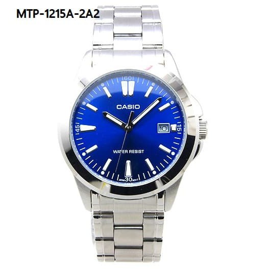 Jam Tangan Casio Pria Rantai Original MTP-1215A-2A2 Jam Pria Casio