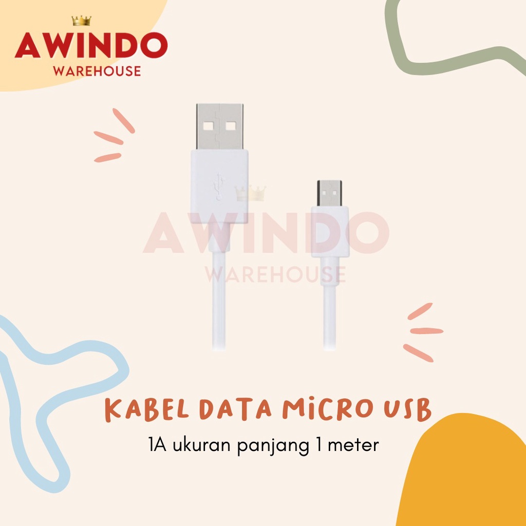 KABEL DATA MICRO USB - Cable Data 1A Handphone Smartphone HP Samsung