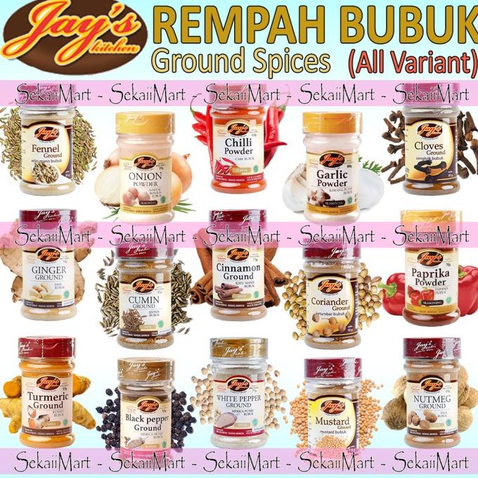 

PROMO JAYS KITCHEN Rempah Bubuk Semua Jenis Jay's Ground Spices All Variant MURAH