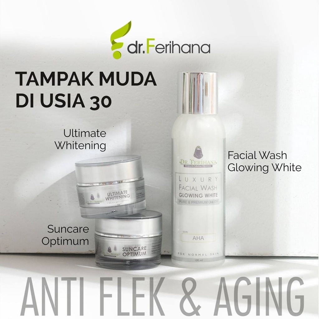 Paket Diamond dr. Ferihana Cosmetics &amp; Skincare Merupakan Rangkaian Produk untuk Mencerahkan Mencegah dan Memudarkan Flek Sekaligus Mampu Mengatasi Milia pada Kulit Wajah Berbahan Alami Terdaftar BPOM LPPOM MUI