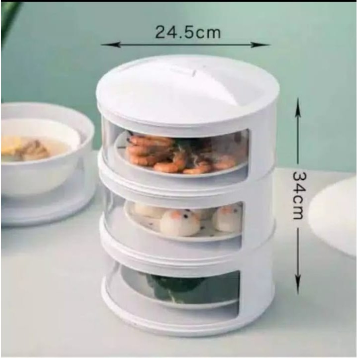 tudung saji 3 susun/rak makanan 3 susun/tempat makanan 3 layers