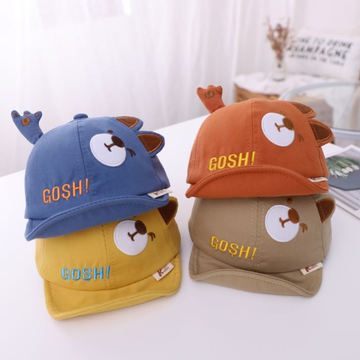 Topi Anak Laki Laki Perempuan Beruang Bear Letter Gosh Fashion Korea-5