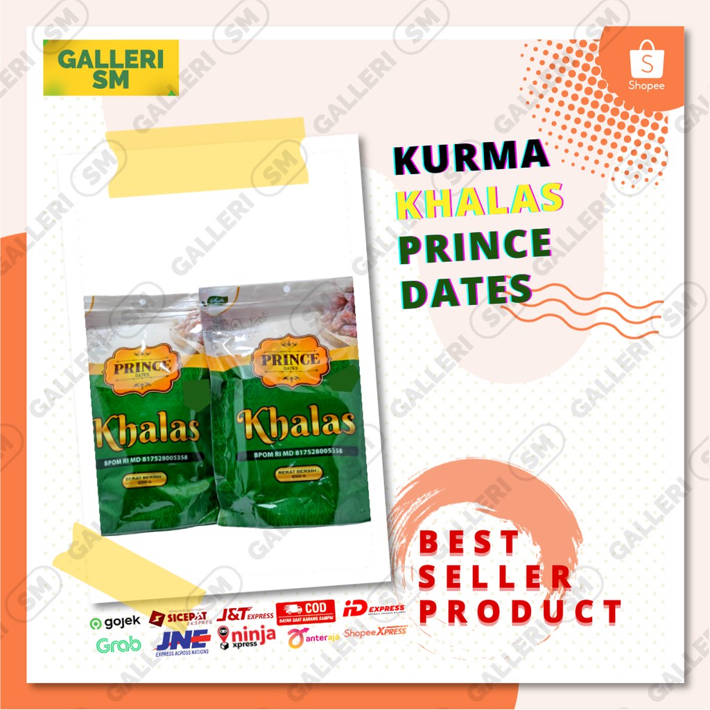

Kurma Dates PRINCE KHALAS 250 Gr Premium Asli Dari Madinah