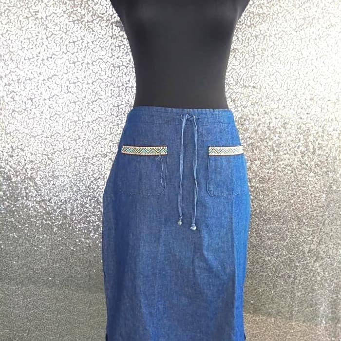 Rok Jeans Bawahan wanita