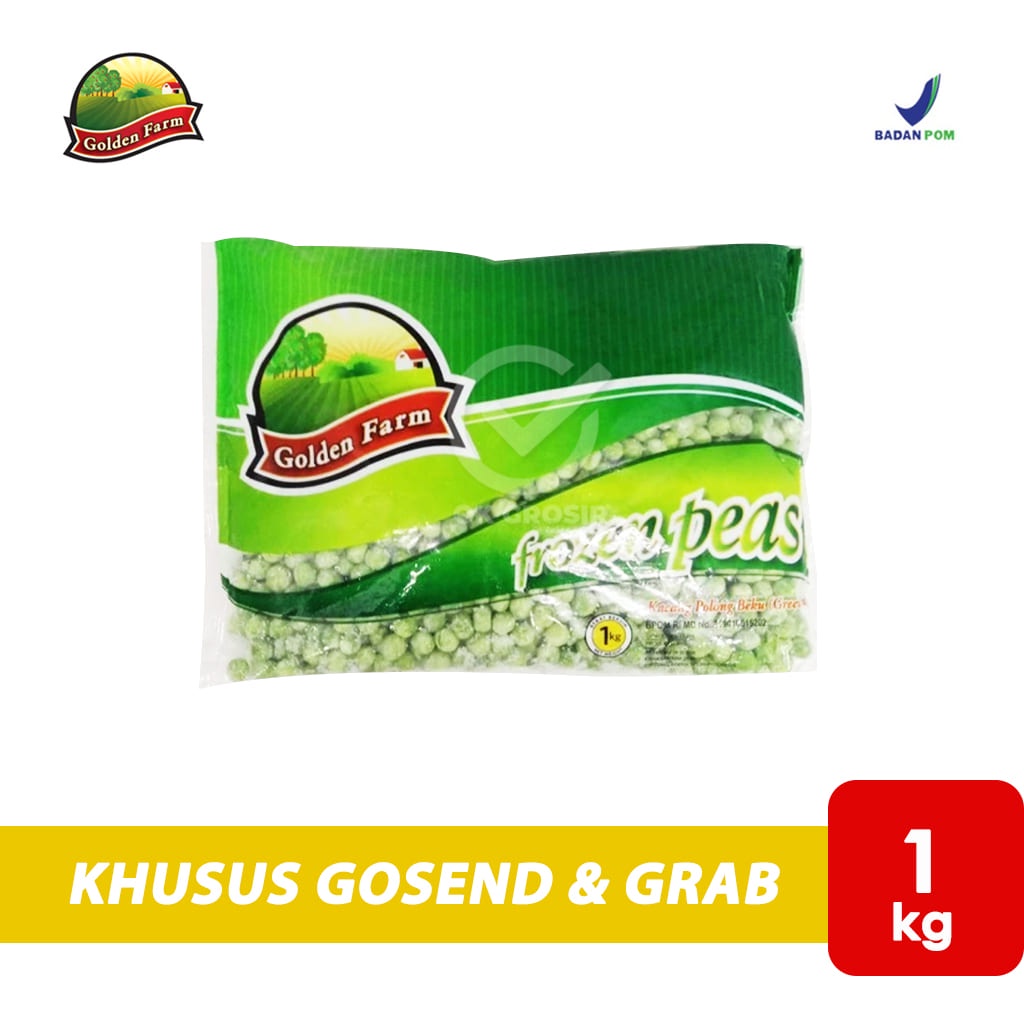 

Golden Farm Vegetable Green Peas / Kacang Polong Beku (1 Kg) KHUSUS INSTANT