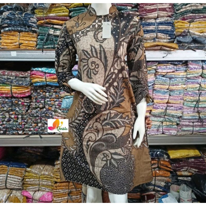 BAJU BATIK TUNIK KATUN PRIMA M L XL XXL TIDAK LUNTUR BISA COD &amp; GOSEND MODEL TERKINI TUNIK BATIK