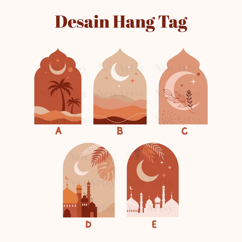 

Hang Tag Ramadan - NEO ARTSY (Non Stiker)
