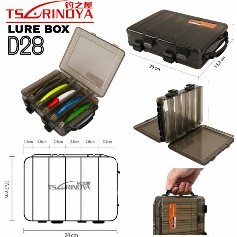 Kotak Pancing / Box Lure tsurinoya d28 / Kotak Minnow / Tempat Umpan