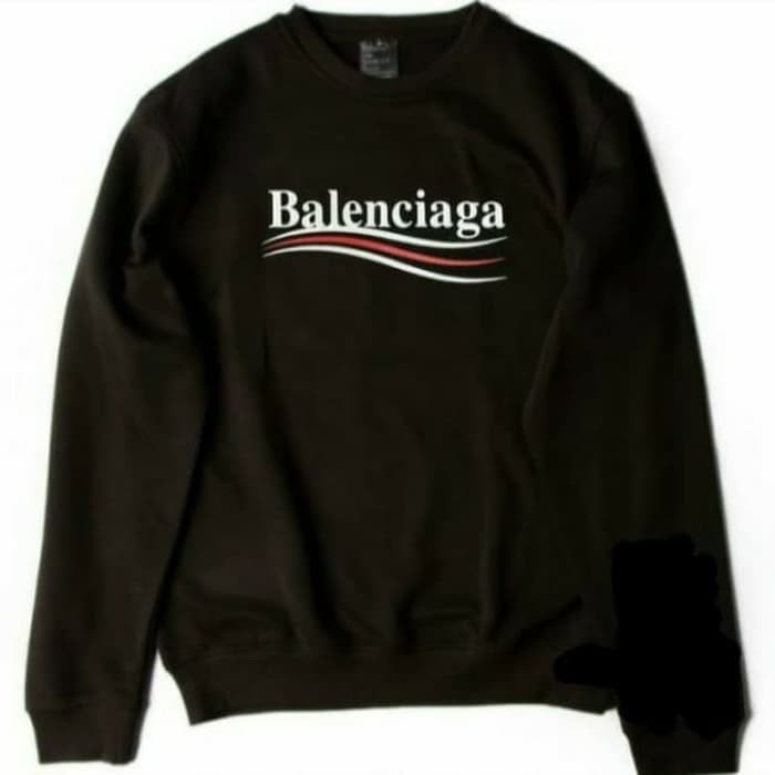 JAKET SWEATER BALENCIAGA PARIS 3 GARIS FLEECE KATUN HS-40