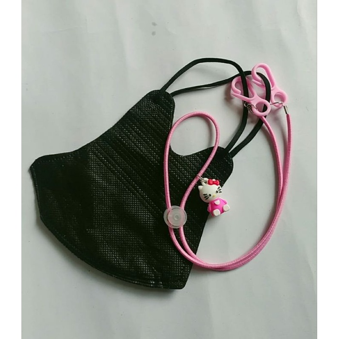 Tali masker 2 in 1 strap masker kalung masker dengan boneka gantung 3D