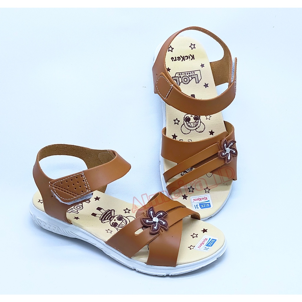 Sandal Anak Perempuan Slingback Kickers Terbaru | Sandal Anak Import | Sandal Anak Fashionable