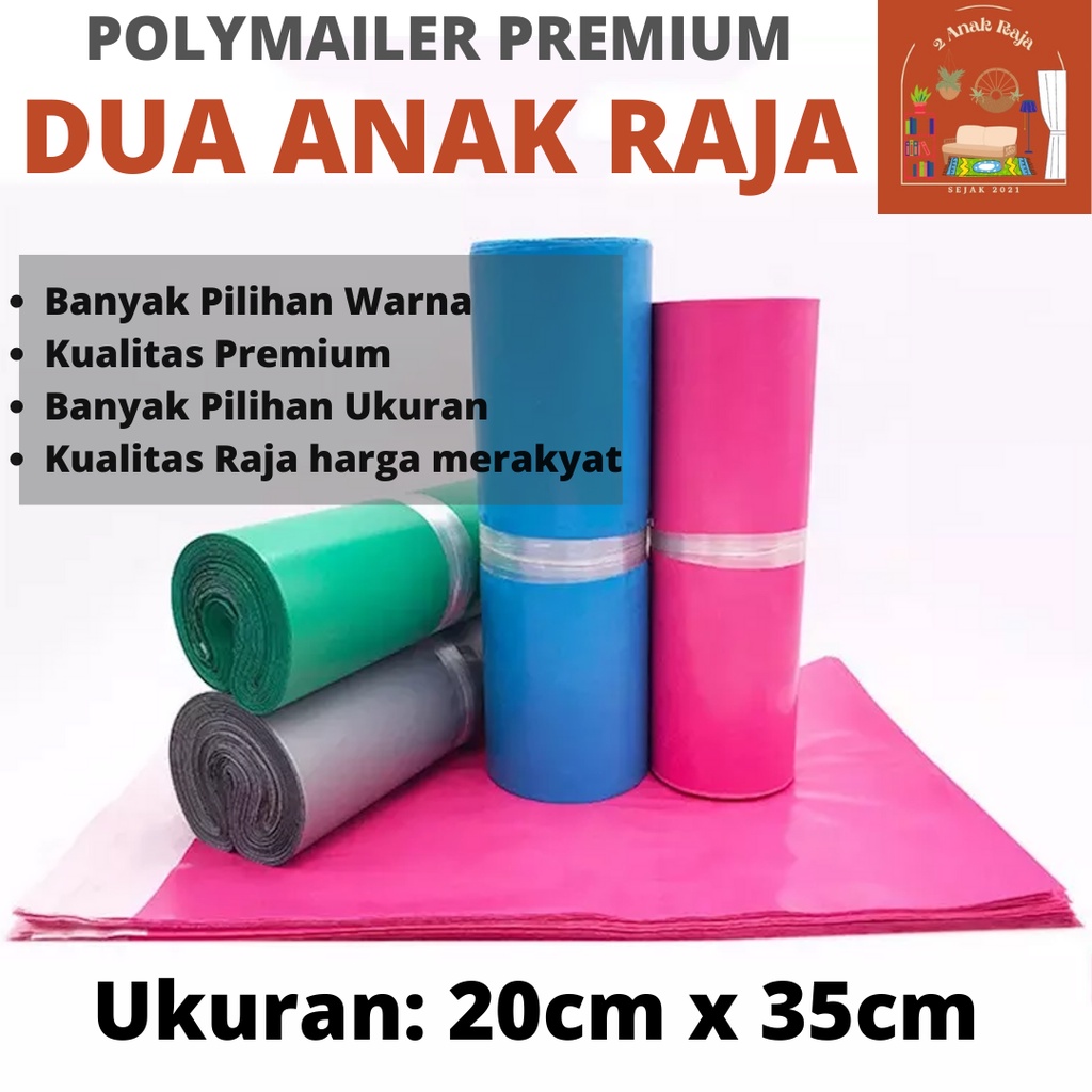 

DAR Polymailer Ukuran 20x35 Kualitas Premium Tahan Air dan Anri Sobek - Plastik Packing Murah Dengan Perekat
