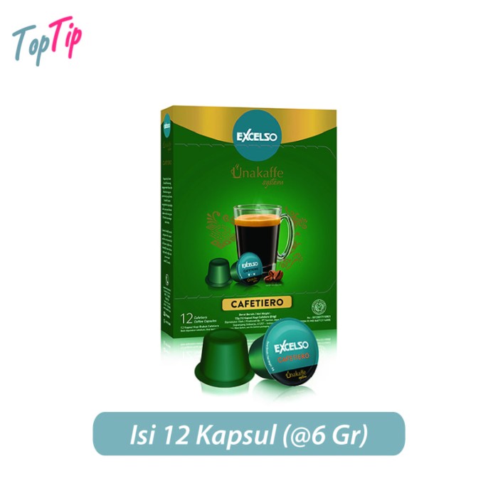 

Kopi kapsul Excelso Unakaffe Cafetiero Dus