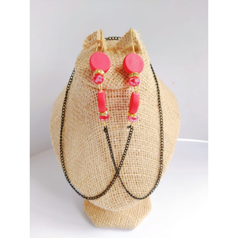 strap masker hijab strap masker rantai