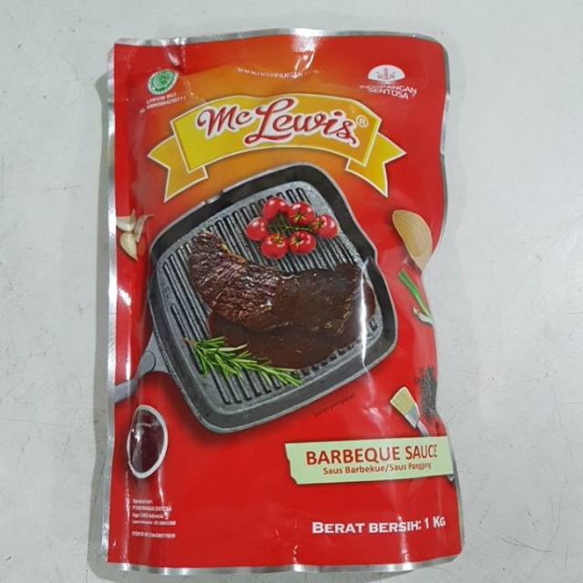 

Mclewis saus barbeque BBQ 1kg