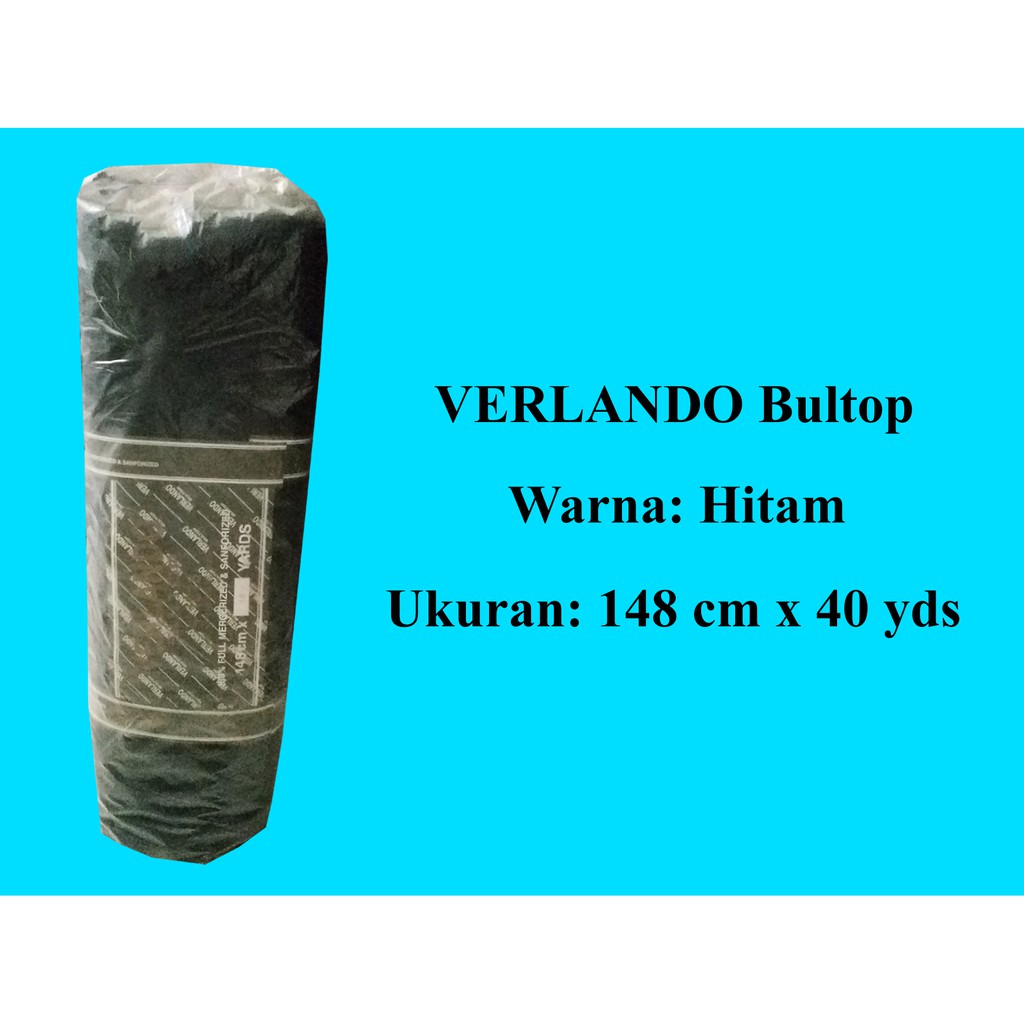 Kain Verlando Bultop 1 Roll/Gulung (Hitam)