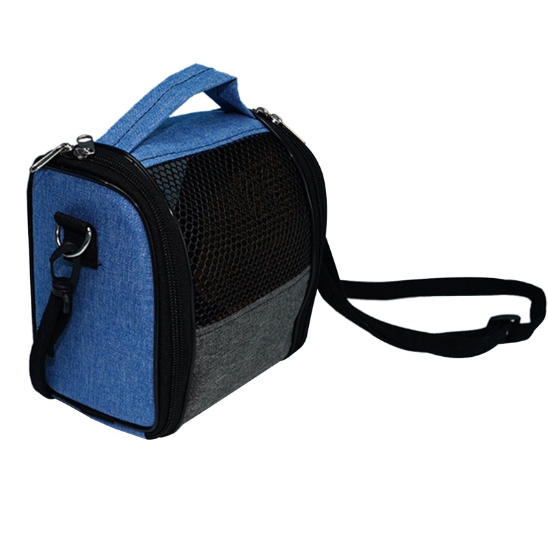 Kiss Tas Pouch Kandang Hamster / Burung Beo Bahan Mesh Dengan Strap + Jendela Depan Untuk Travel