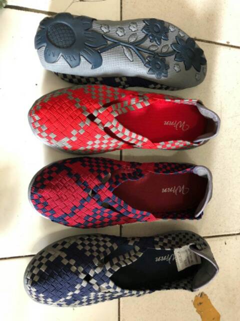 Sepatu Rajut Anyaman WINN 595 Flat ORIGINAL