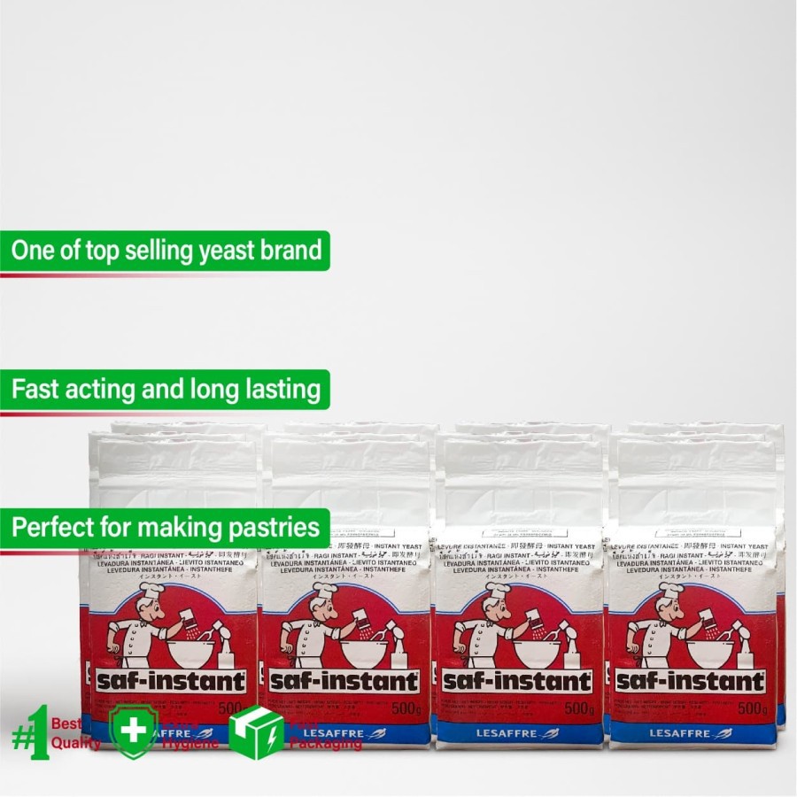 

LESAFFRE Instant Gold Label Baker's Yeast [20x500GR]