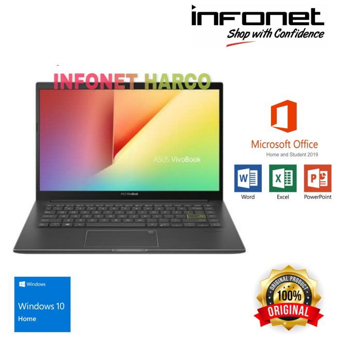 ASUS VIVOBOOK K413FQ-EK702TS I7-10510U 8GB 512 SSD MX350 2GB + OFFICE