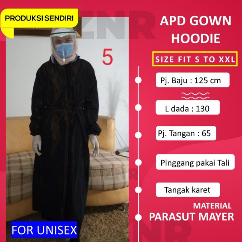 APD GOWN HOODIE SURGICAL