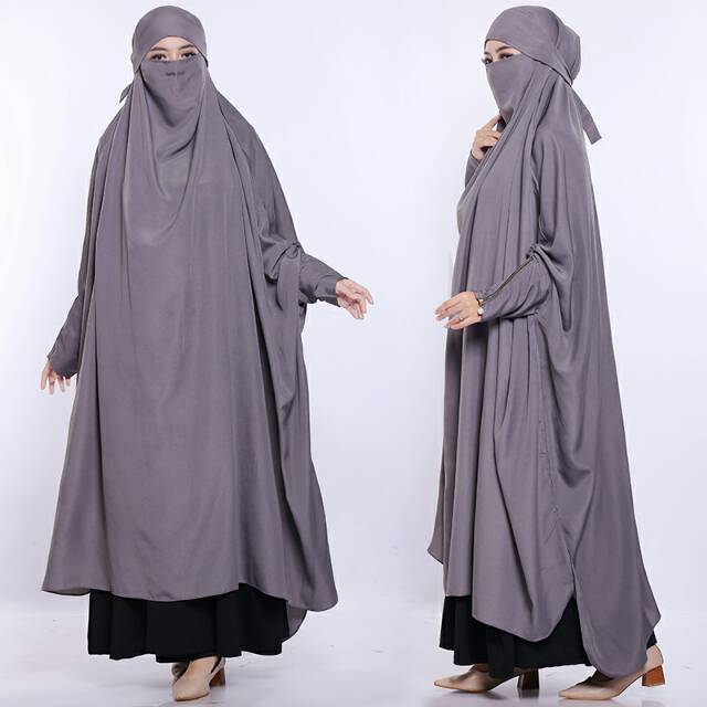 Jilbab Hijab kerudung French khimar /cadar/khimar jumbo/khimar syari/french khimar murah/hijab nicob