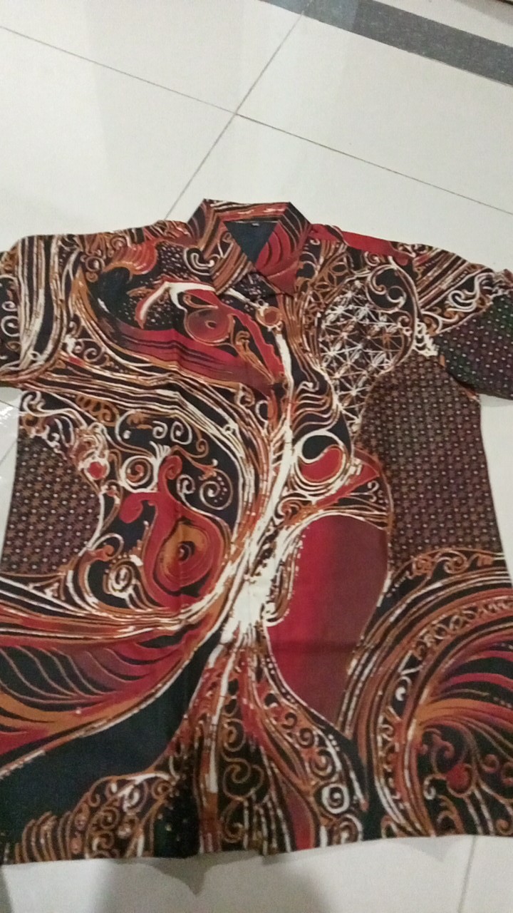 Daniswara 2 Kemeja Batik Lengan Pendek Bahan Katun Sragenan Full Furing