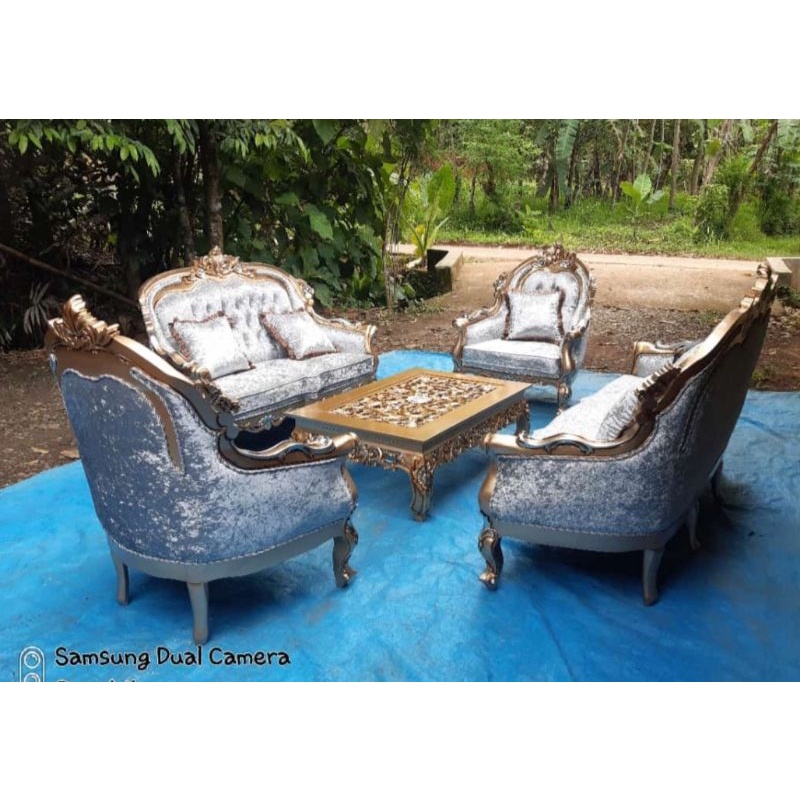 kursi sofa tamu jati jepara/kursi tamu sofa virginia mewah