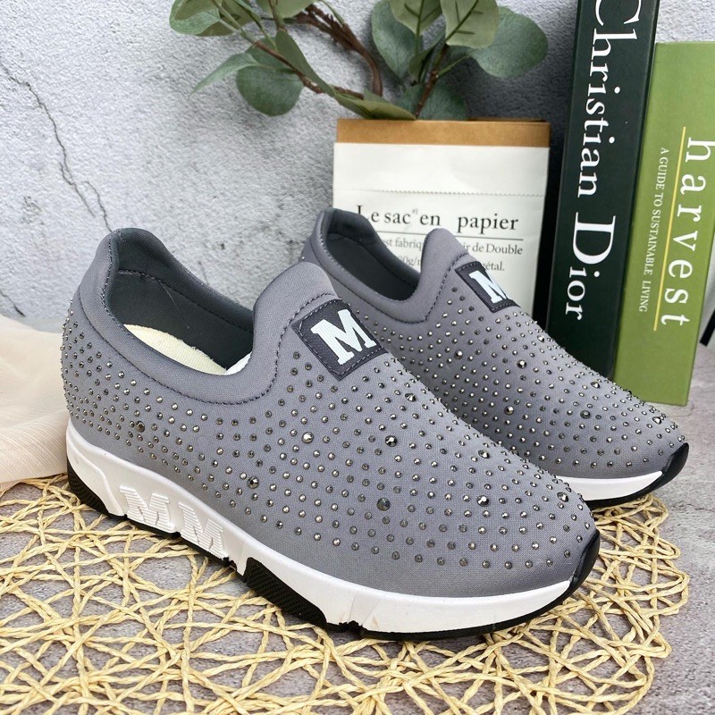 sneaker wedges da15 sepatu wanita import