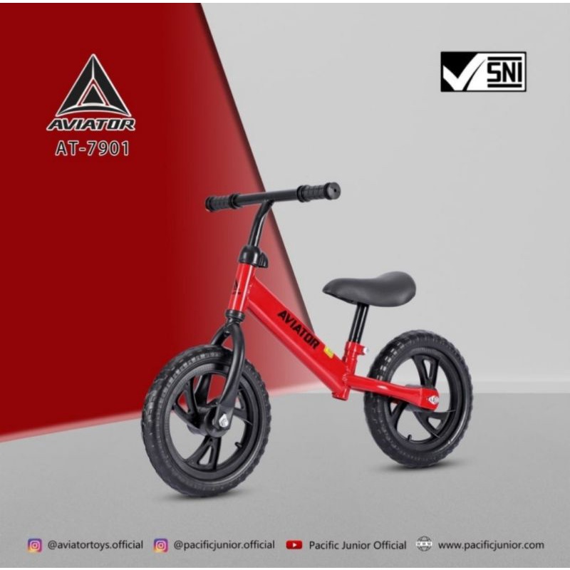 Sepeda Keseimbangan Anak Balance Bike Ride On Anak Push Bike 12 Inch Exotic ET-2011Aviator AT-7901 Sepeda