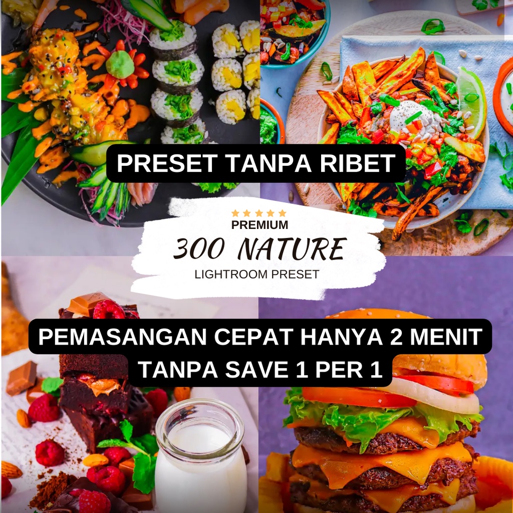 Hanya 2 Menit Install 300 Preset Presets Lightroom Premium Food Langsung Terinstal Untuk Android IOS