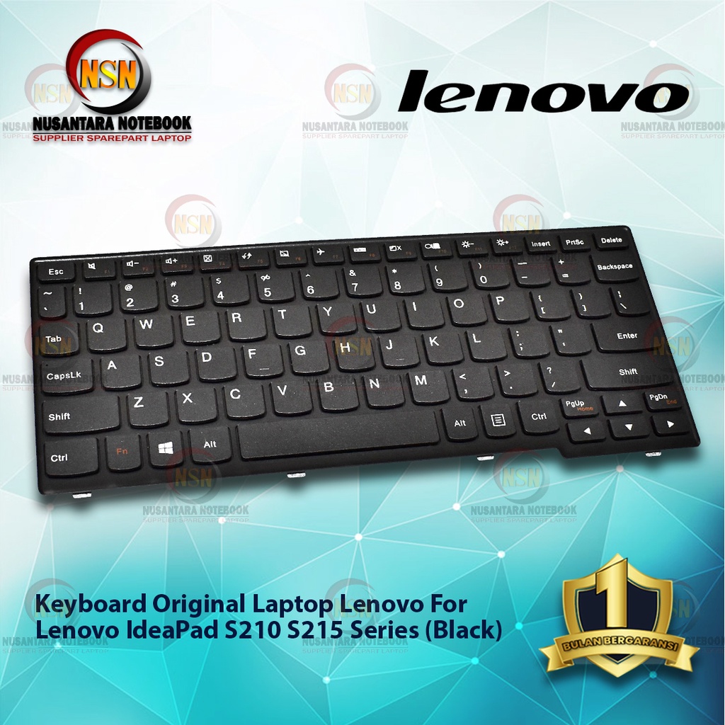 Keyboard Laptop Lenovo IdeaPad S210 S215 Series Black