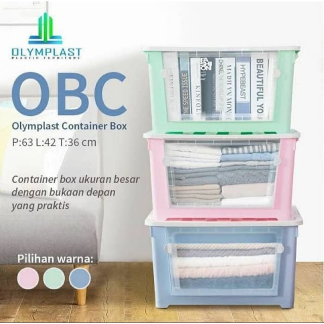 OBC Box Container OBC 62 Liter Kotak Plastik Penyimpanan Premium