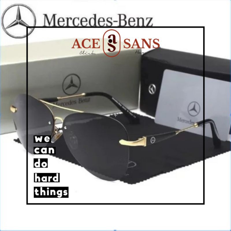 Kacamata Sunglass Mewah Mercedes Benz Aviator Pilot Premium Mirror I Mercedes Benz I Kacamata Hitam