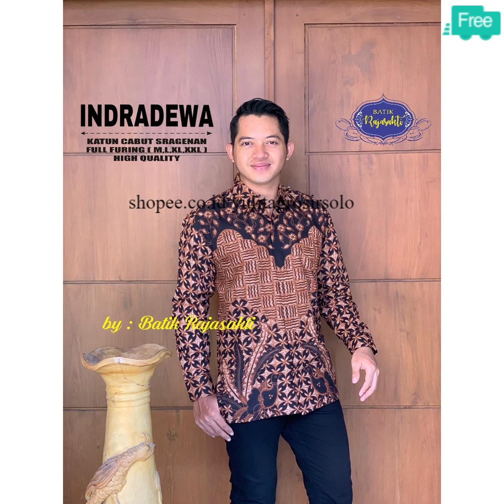 NEW Batik XXXL Pria Jumbo SKALA PREMIUM  SLIMFIT KUALITAS TERBAIK MOTIF INDRADEWA SOLO