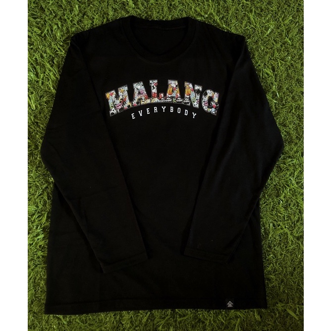 kaos malang everybody lengan panjang|casual malang everybody lengan panjang|kaos malang