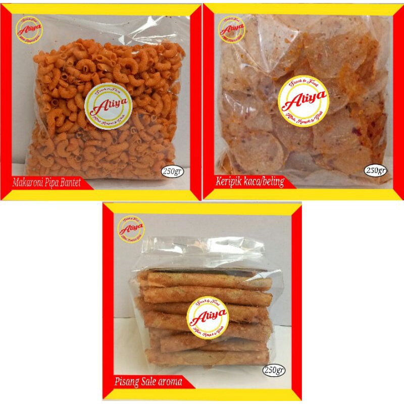 

TERMURAH SNACK CAMILAN Keripik KACA atau BELING PEDAS CABAI / Makaroni PIPA BANTET PEDAS / Pisang SALE AROMA MANIS GULA AREN ( 250gr ). Camilan super mantap