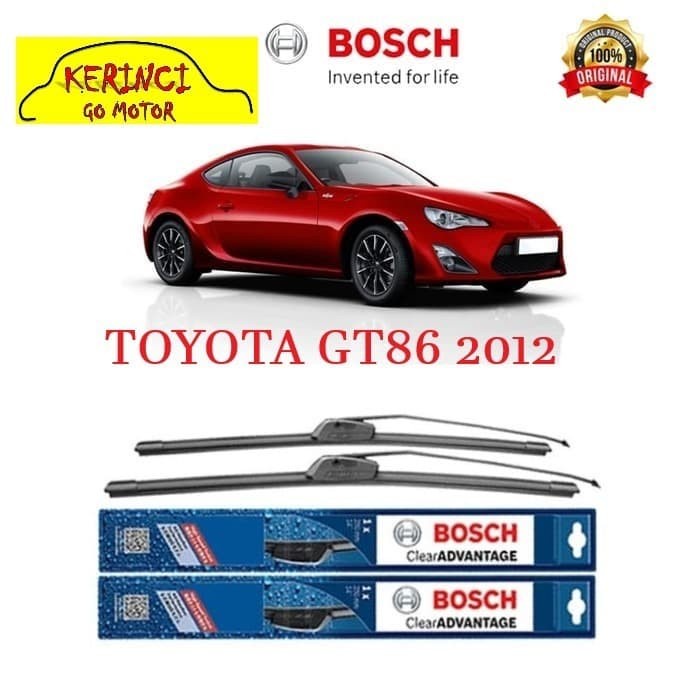 WIPER BOSCH CLEAR ADVANTAGE TOYOTA GT86 2012 22&quot; &amp; 20&quot; SEPASANG WIPER