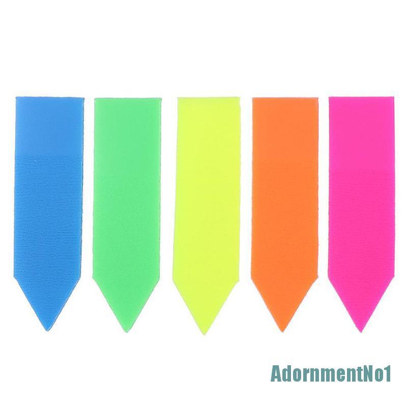 (AdornmentNo1) 100 Lembar Kertas Memo Sticky Note / Post-It Bentuk Panah Fluorescent