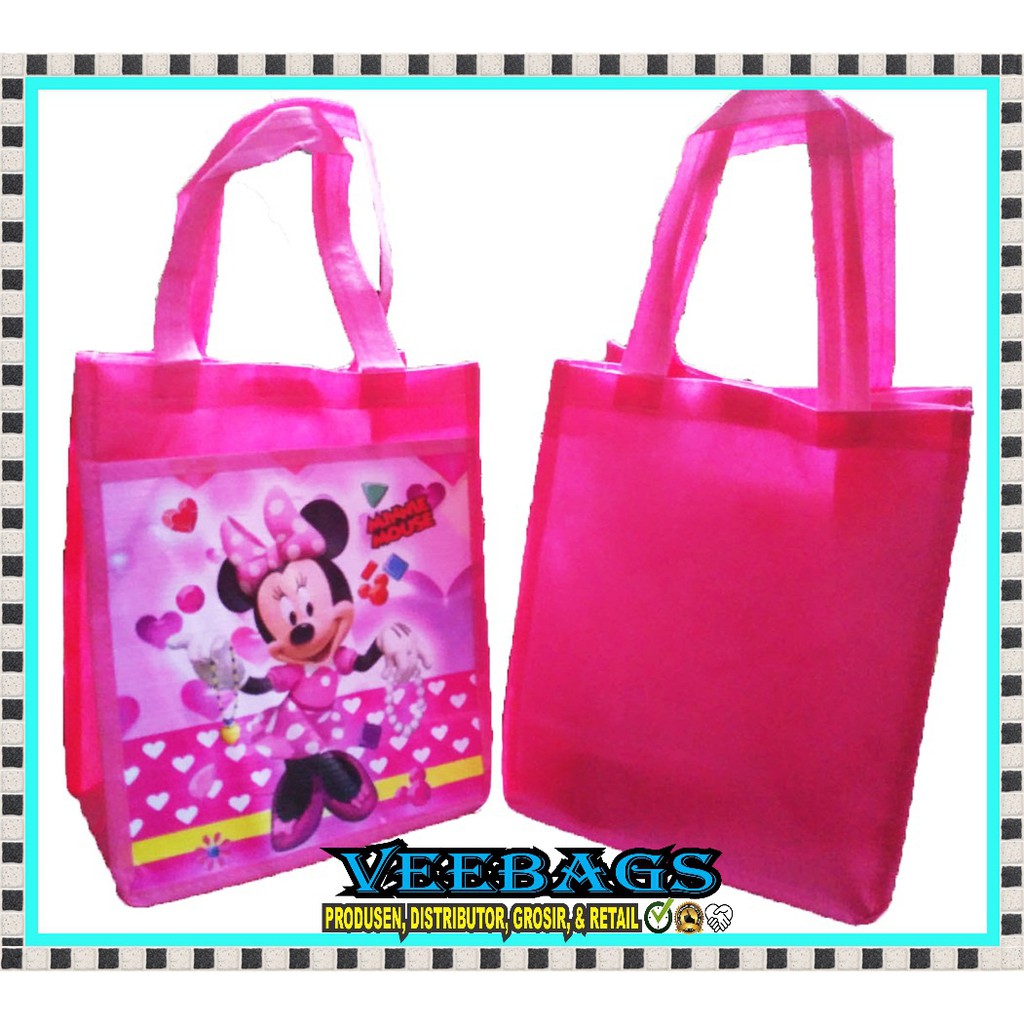 Goodie Bag Karakter Tsum Tsum, Souvenir Ulang Tahun, Tas Ulang Tahun, Perlengkapan Ulang Tahun-3