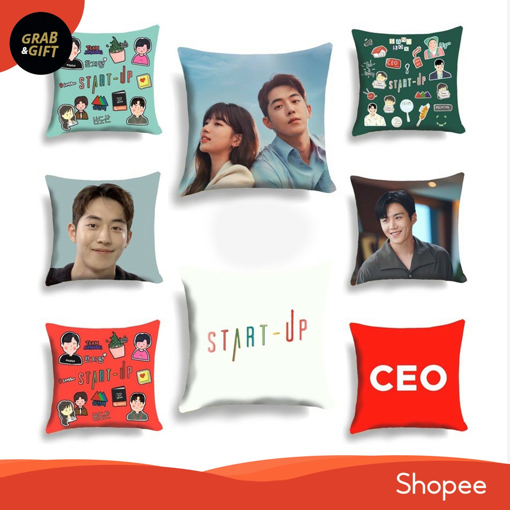 Bantal Sofa Start Up Korea 40x40 cm Drama Korea