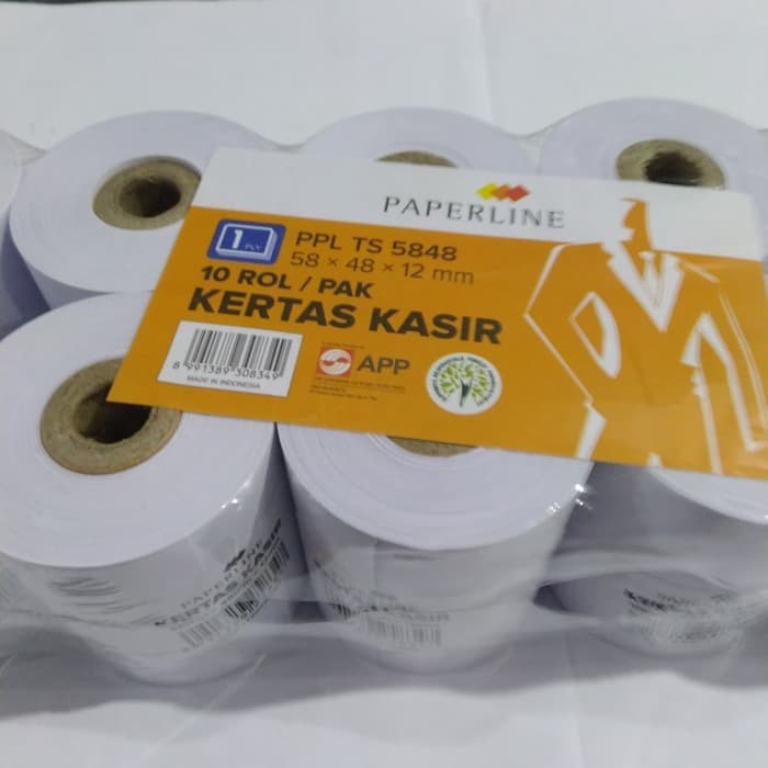

Kertas Kasir Telstruk Paperline 58x48 Rangkap 1 (10 rol)