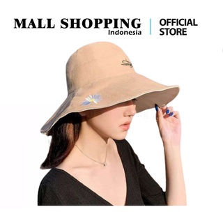 (COD) Topi Pantai Wanita Bisa Digunakan Dua Warna 2in1 Luar dalam / Topi Outdoor MALL SHOPPING