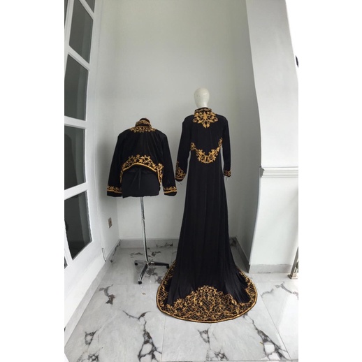baju pengantin solo bludru /kebaya pengantin bludru