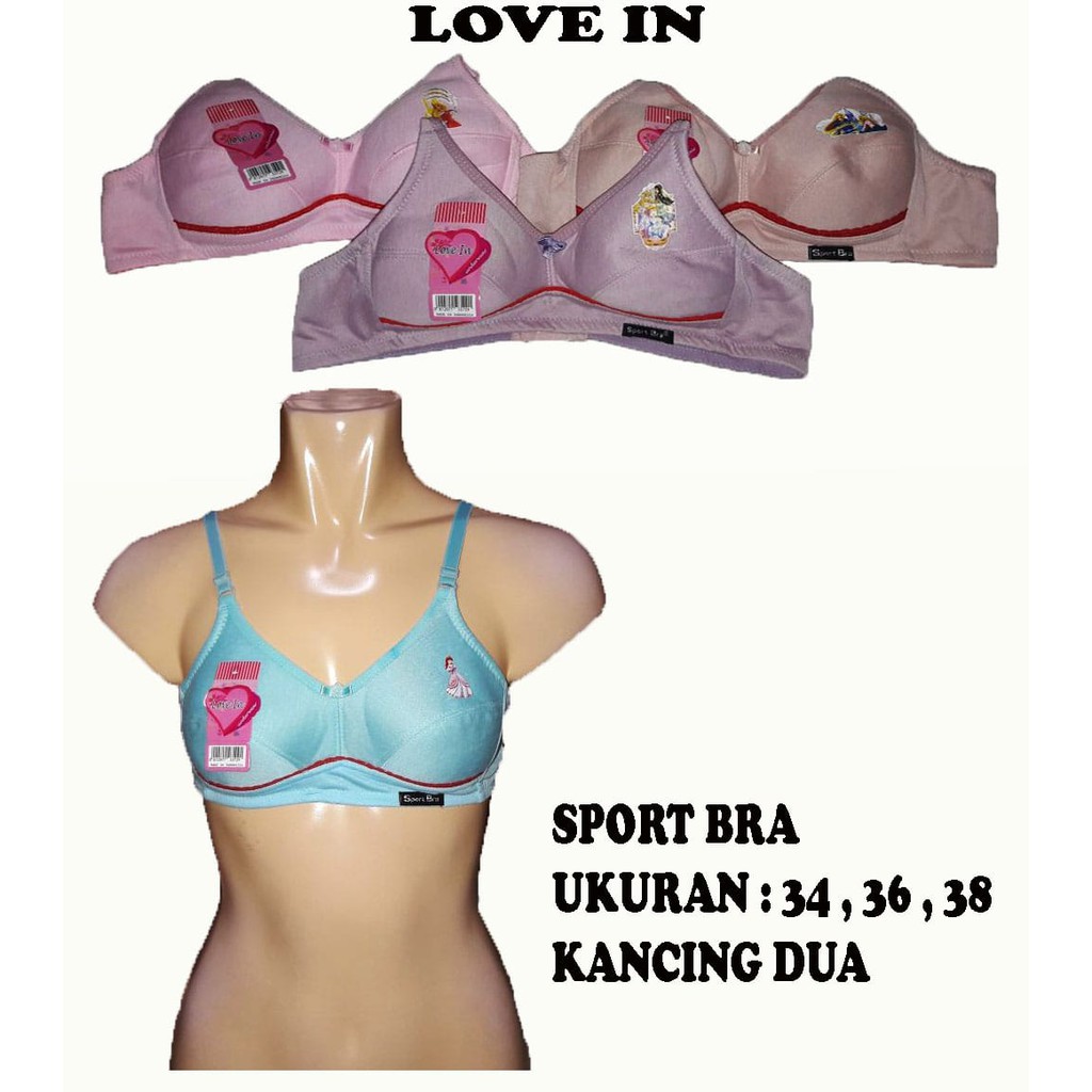 VS - Sport Bra Pakaian Dalam Wanita High Quality Tanpa Kawat dan busa Merk Febby Guffy Dini Ke Ai